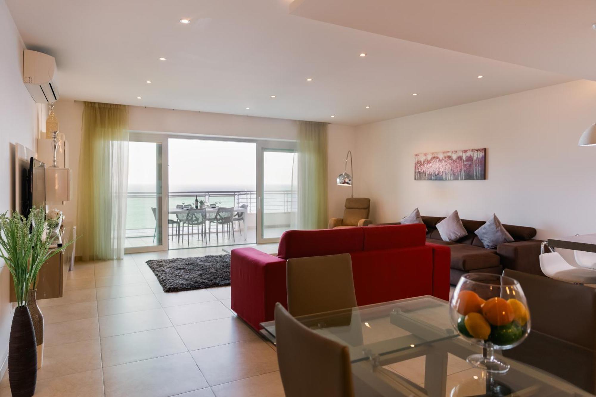 Luxury Seafront 3Br With Pool By Arcobnb Слима Экстерьер фото