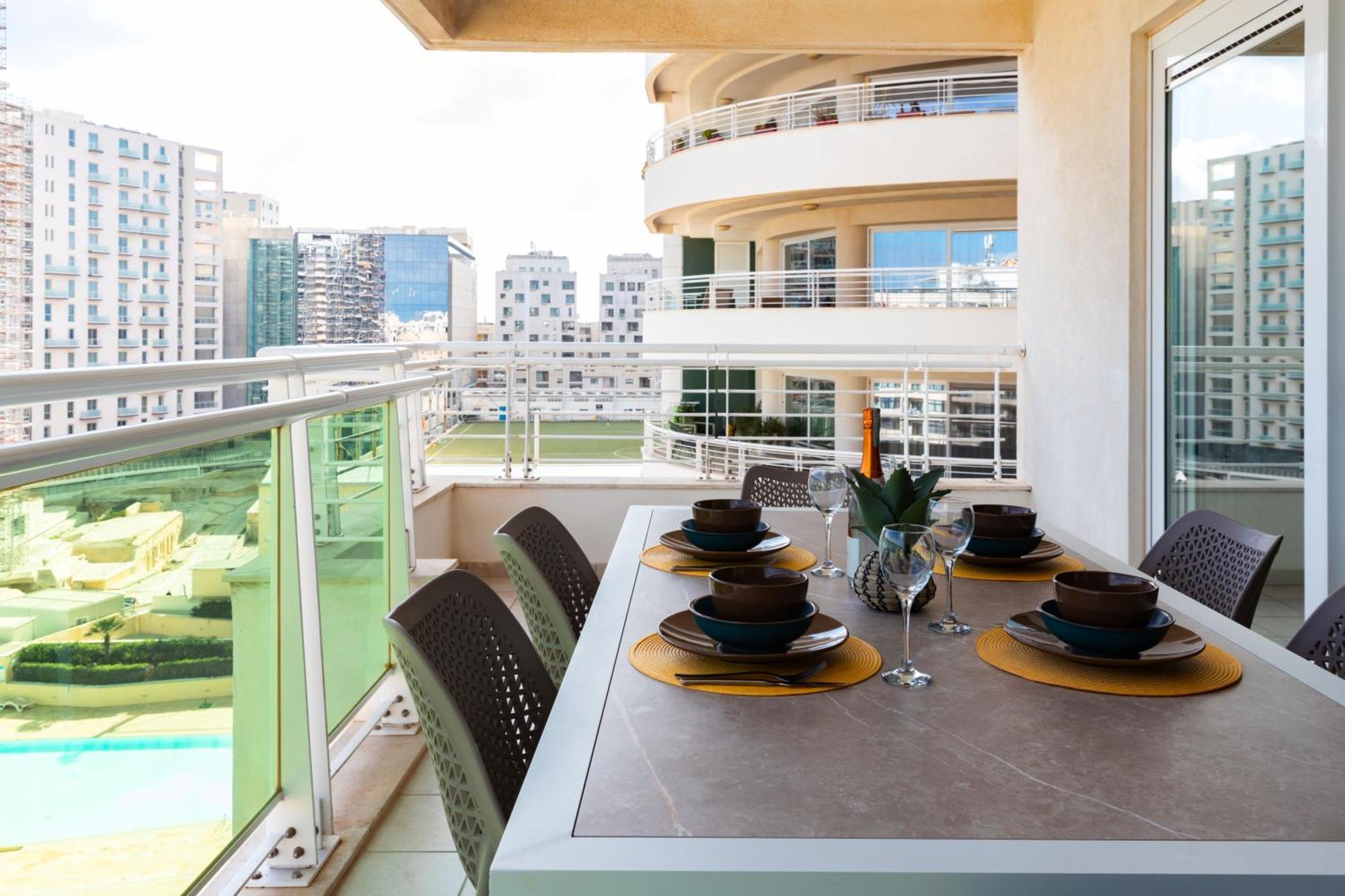 Luxury Seafront 3Br With Pool By Arcobnb Слима Экстерьер фото